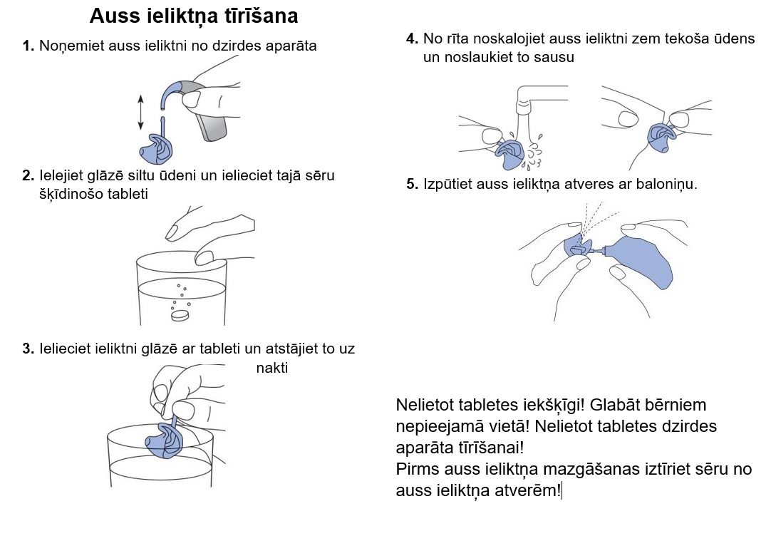 Individuālo auss ieliktņu kopšanas komplekts - Image 2